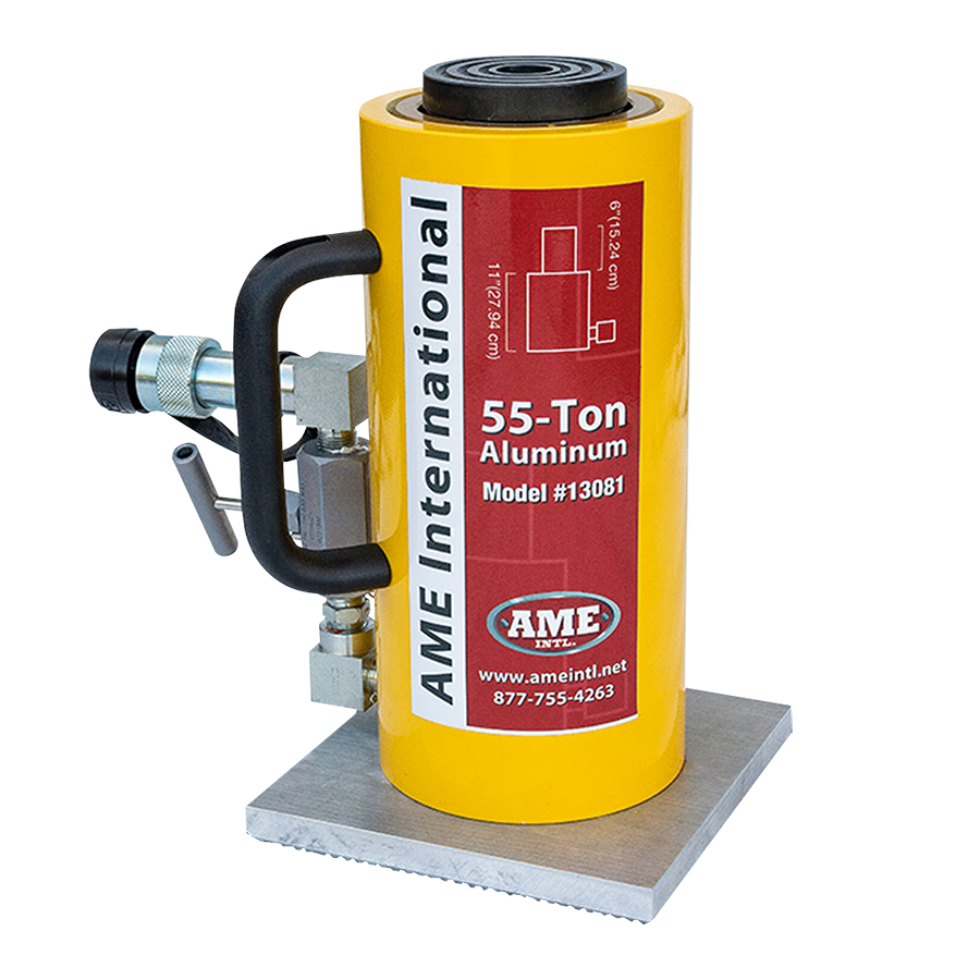 AME 55 Ton Aluminum Hydraulic Jack Deluxe 6" Stroke Duo-Ring System - Jacks