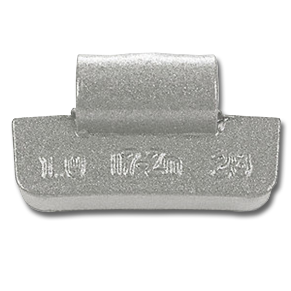 Zinc Wheel Weight 5.00 oz. I7 Type Truck Coated 25/Box - Knock-On - Zinc Coated