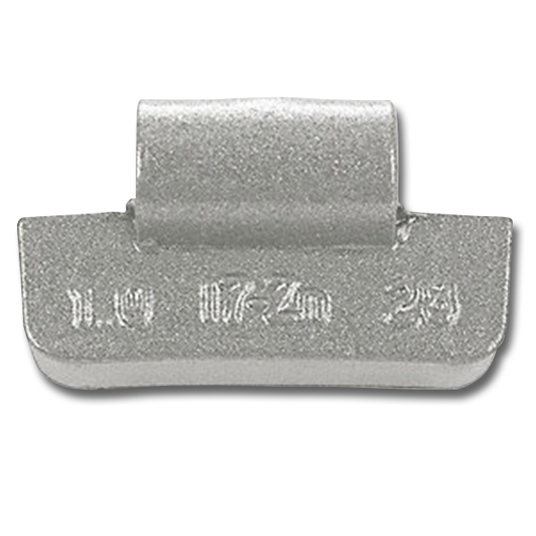 Zinc Wheel Weight 6.00 oz. I7 Type Truck Coated 25/Box - Knock-On - Zinc Coated