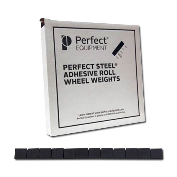 Steel Wheel Weight 0.25 oz. Adhesive Roll 704 Segment Black - Adhesives - Steel
