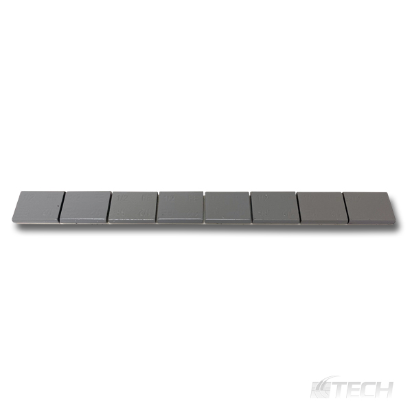 Steel Wheel Weight 0.50 oz. Adhesive 28 Strips/Box - Adhesives - Steel