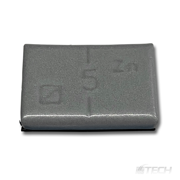 Zinc Wheel Weight 5 gm. Narrow Adhesive Coated 100/Box - Wheel Weights