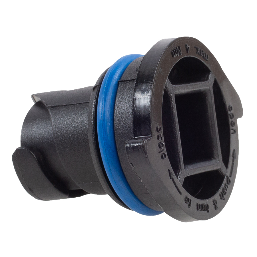 GM Black Nylon Drain Plug Cam Lock w/Gasket Replaces 55498782 - Miscellaneous