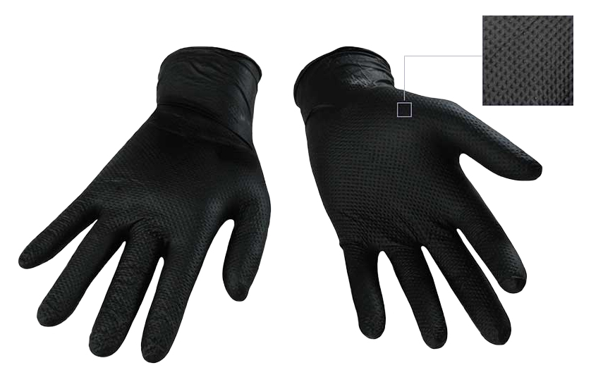 Nitrile Gloves, Medium, 6 mil 100/bx - Gloves