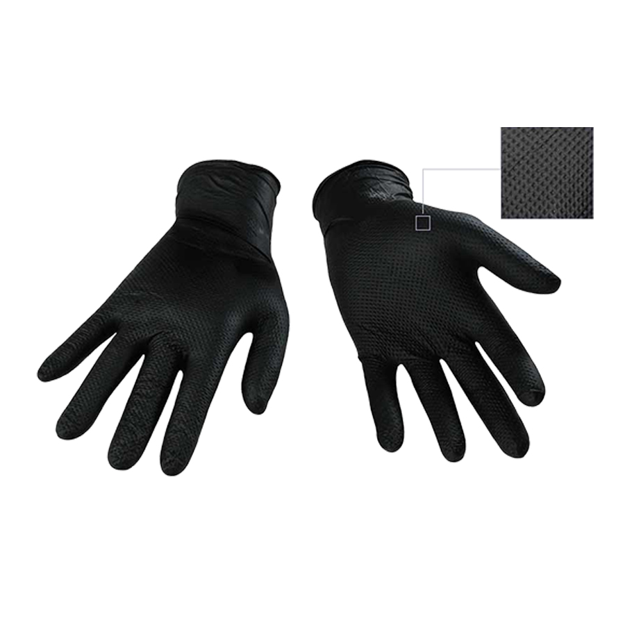 Nitrile Gloves, 8 Mil, Textured Grip, XX-Large 100/Box - Safety Products and Wearables