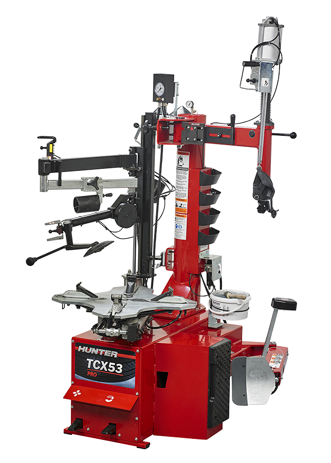 Hunter Wide Body Tire Changer Hybrid Leverless Head - Passenger