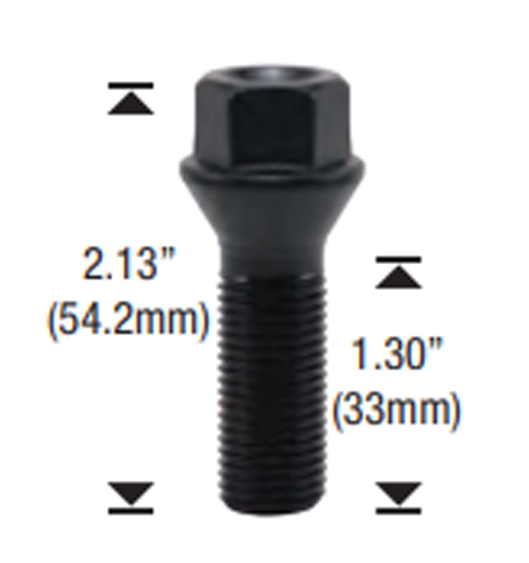 14mm x 1.50 Cone Seat Lug Bolt For BMW 30/Box - Passenger Lug Nuts and Acc