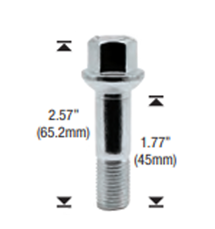 14mm x 1.50 Ball Seat Lug Bolt For Mercedes Benz 30/Box - Passenger Lug Nuts and Acc